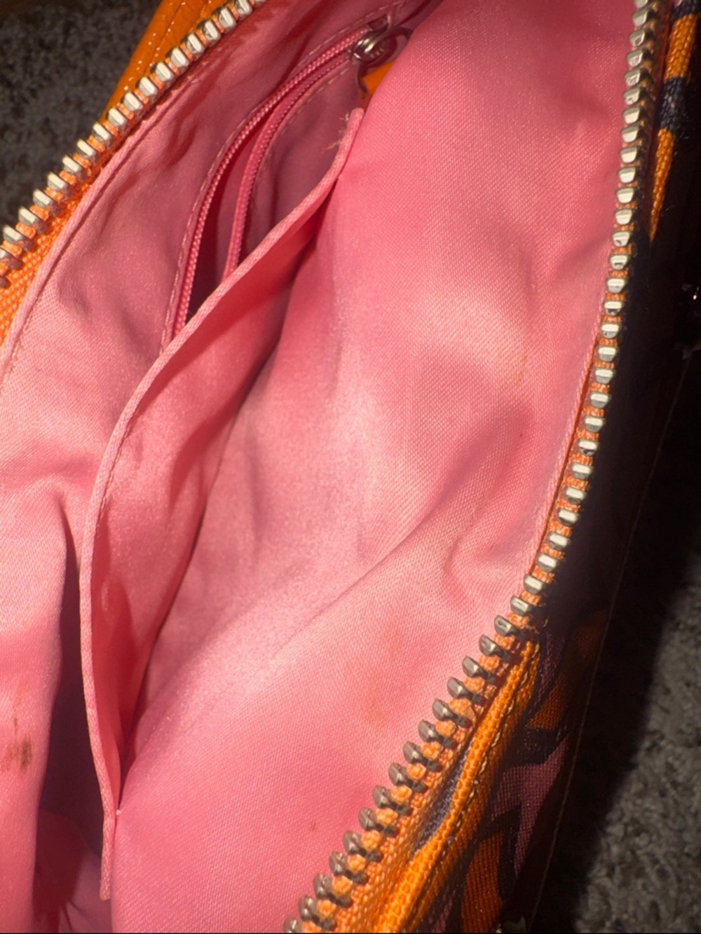 Coach Poppy Groovy Shoulder Bag Pink Orange Pop Art Melon C’s Y2K - Picture 8 of 16